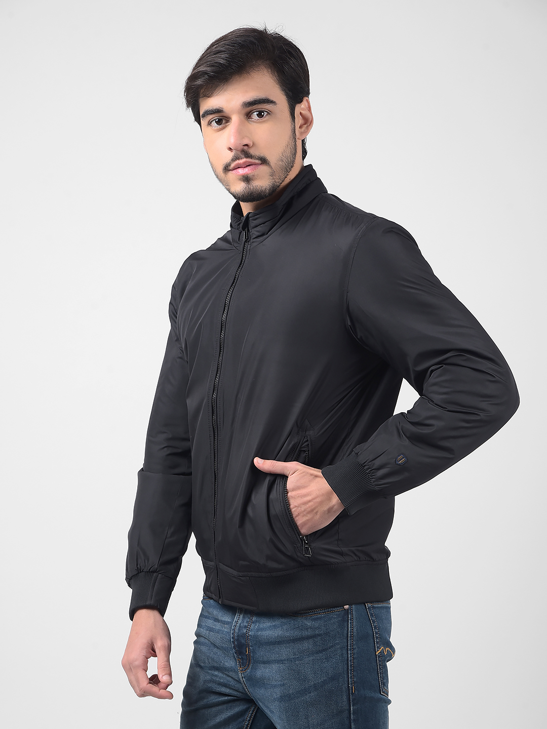 Numero Uno Men Solid Black Jacket
